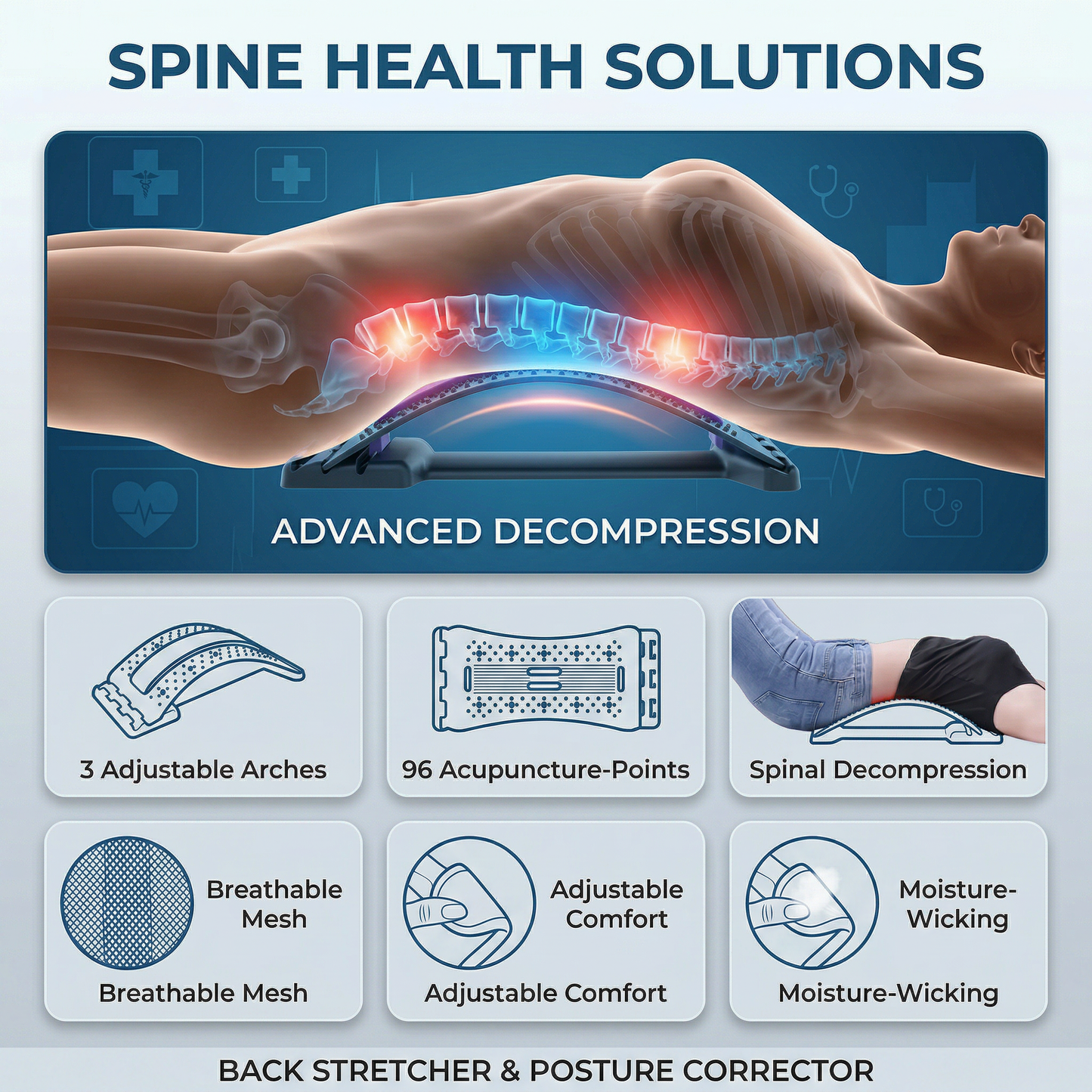 GoldenEase™ Spinal Arch Stretcher