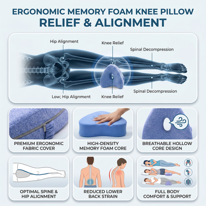 LegAlign™ Orthopedic Memory Foam Leg Pillow