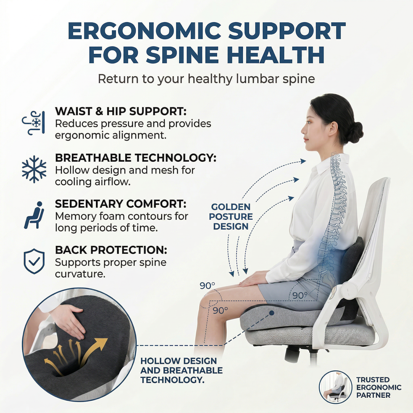 DeskFlex™ Invisible Ergonomic Back Brace